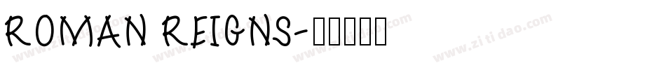 ROMAN REIGNS字体转换